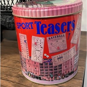 Sports Teasers~A Vintage Wood Pegs Game Set Like New ~Collectable Retired Toys